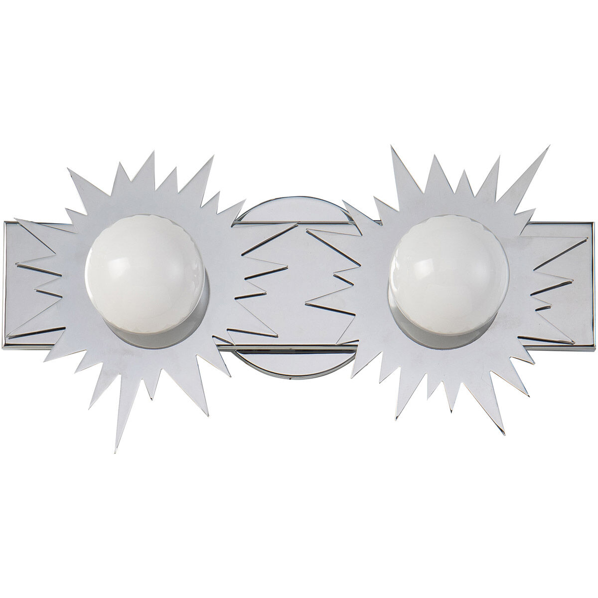 Soleil 2 Light 16 inch PC Bath Light Wall Light in Polished Chrome